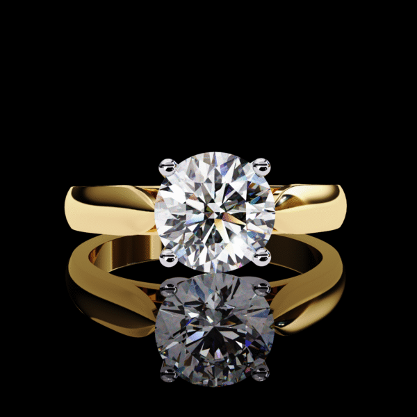 3D Design 7 – Engagement Wedding Ring - Image 4