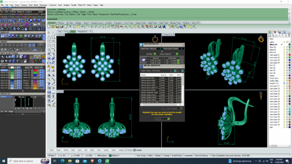 Earrings – 3D Design 2 - Image 2